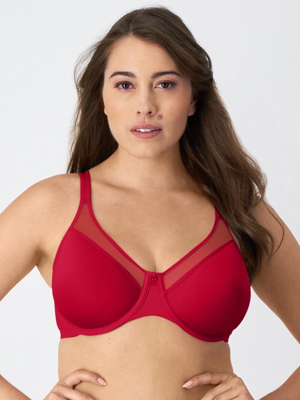#1884 Bali One Smooth U Ultra Light Shaping Underwire Bra 3439 - Scarlet Berry